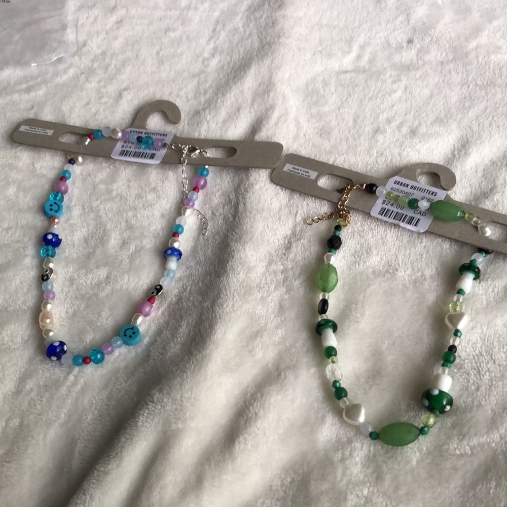 2 as a set new urban outfitters chill out beaded necklaces